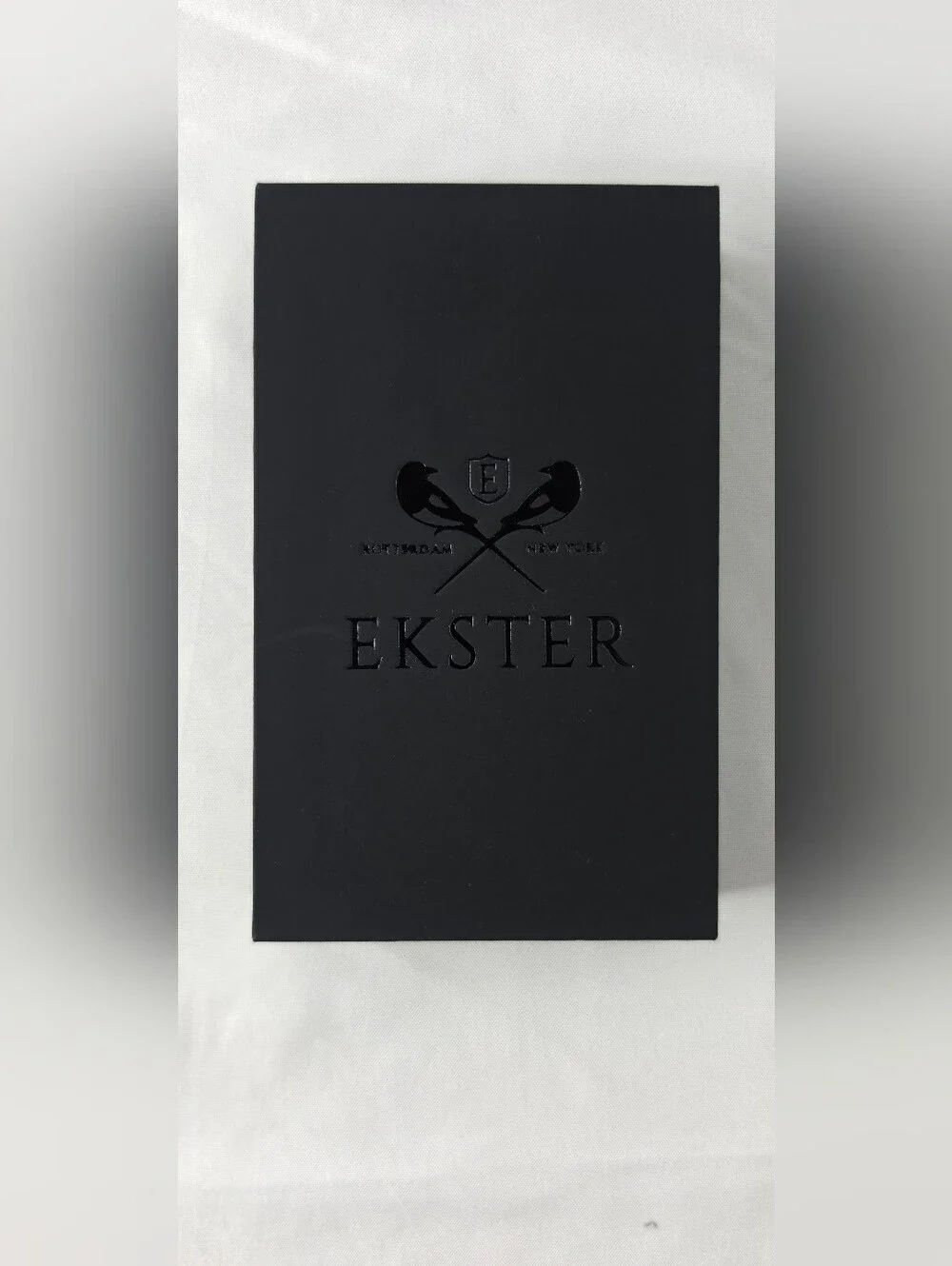 Ekster Parliament Leather Wallet RFID Blocking Smart Card Holder Navy Blue New